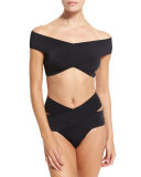 Lucette Off-The-Shoulder Two-Piece Swimsuit