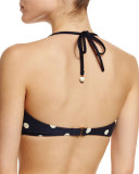 bolsa polka-dot underwire swim top