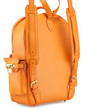 PHD Large Leather Backpack, Black