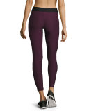 Timelapse Athletic Leggings, Wine/Black