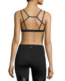 Anchor Strappy Versatility Sports Bra, Black