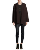 Boiled Wool Kimono Jacket, Petite