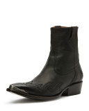 Lou Metal-Toe Western Boot, Black