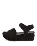 Jasper Platform Wedge Sandal, Black