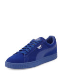 Men's Suede Classic Mono Reptile Sneakers, Royal Blue