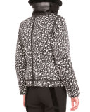 Kazan Floral-Print Zip-Front Parka W/ Shearling Trim