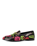 New Jordaan Brocade Horsebit Loafer, Floral