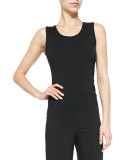 Slinky Jersey Tank Top, Black