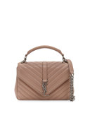 Monogram Medium College Shoulder Bag, Blush