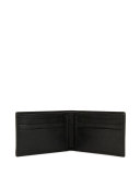 Double-Gancini Leather Bifold Wallet, Black