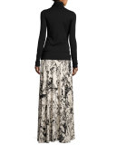 Printed Long Full Skirt