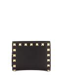 Rockstud Leather French Wallet