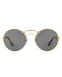 Monochromatic Round Sunglasses