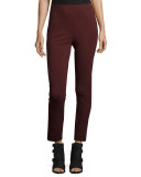 Simone Skinny Ponte Pants, Port
