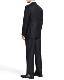 Wool Two-Piece Suit, Black 