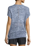 Solid Linen-Blend Shorts, Black