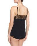 Love-and-Lust Lace-Trimmed Cami, Black