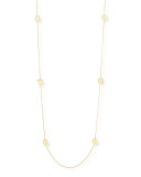 Pois Moi 18k Mother-of-Pearl Station Necklace, 40"L