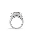 Wheaton Ring with Black and White Diamonds