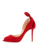 Barbara Knot-Heel Red Sole Pump, Oeillet