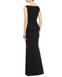 Mila Peplum Mermaid Gown