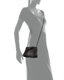 Le Pliage Cuir Small Crossbody Bag, Black