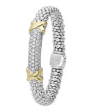 Diamond Lux Caviar X Bracelet, 9mm