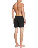 Setter Short-Length Swim Trunks, Black 