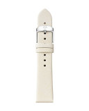 Thin Saffiano Leather Watch Strap