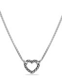Reversible Heart Station Pendant Necklace