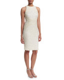 Aubree Embellished Sheath Dress, Ivory