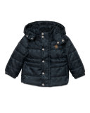 GG Jacquard Puffer Jacket, Navy, Size 6-36 Months