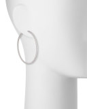18K White Gold & Diamond Infinity Hoop Earrings, 2.0 tdcw