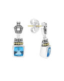 7mm Glacier Caviar Drop Earrings