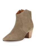 Dicker Suede Western Bootie, Taupe