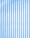 Striped Barrel-Cuff Dress Shirt, Blue