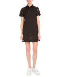 Flying Kenzo Lace & Poplin Dress, Black