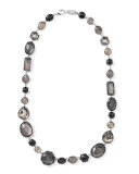 Rock Candy® Black Tie Strand Necklace, 16.5"L