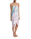 Waves Tassel Sarong, Dusty Rose