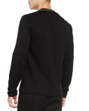 Zipper-Shoulder Sweatshirt