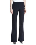 Tulira Techno Boot-Cut Pants, Navy