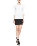 Simone Bandage Pencil Skirt, Black