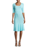 Estelle 3/4-Sleeve Twirl Dress