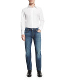 Regular-Fit Selvedge Denim Jeans, Indigo