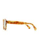 Leonard Round Sunglasses, Tortoise 