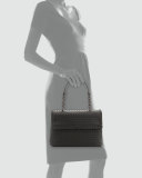 Olimpia Medium Shoulder Bag, Charcoal