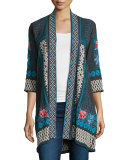 Tansy Duster Embroidered Cardigan 
