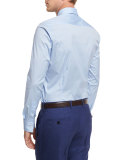 Basic Solid Long-Sleeve Sport Shirt