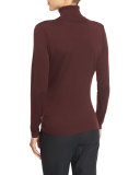 Jersey-Stitched Wool Turtleneck