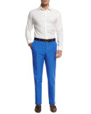 Chinolino Linen-Blend Trousers, Royal